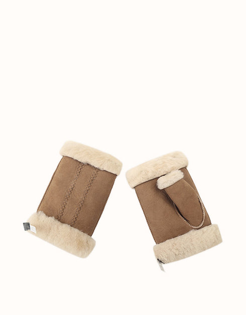 AUSTRALIAN SHEPHERD® Fingerless Sheepskin Mittens