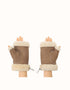 AUSTRALIAN SHEPHERD® Fingerless Sheepskin Mittens