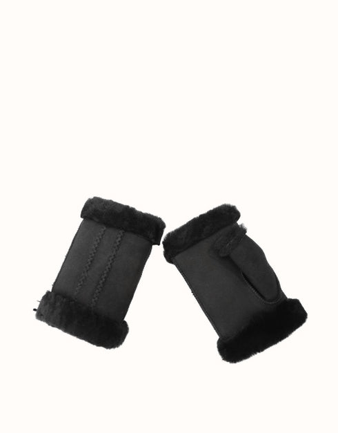 AUSTRALIAN SHEPHERD® Fingerless Sheepskin Mittens