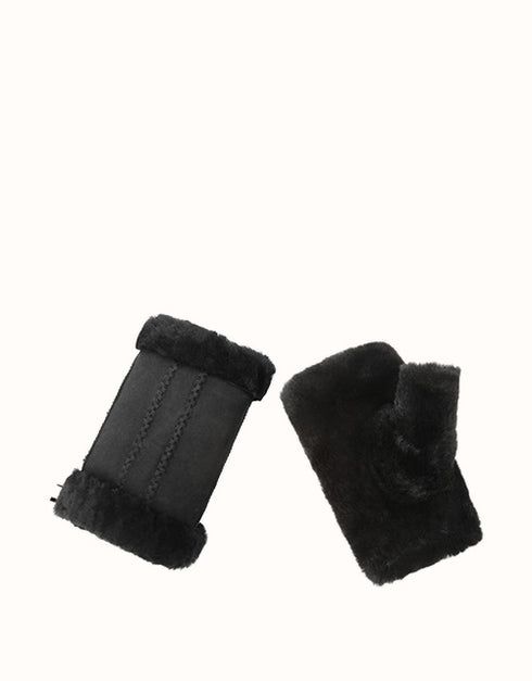 AUSTRALIAN SHEPHERD® Fingerless Sheepskin Mittens