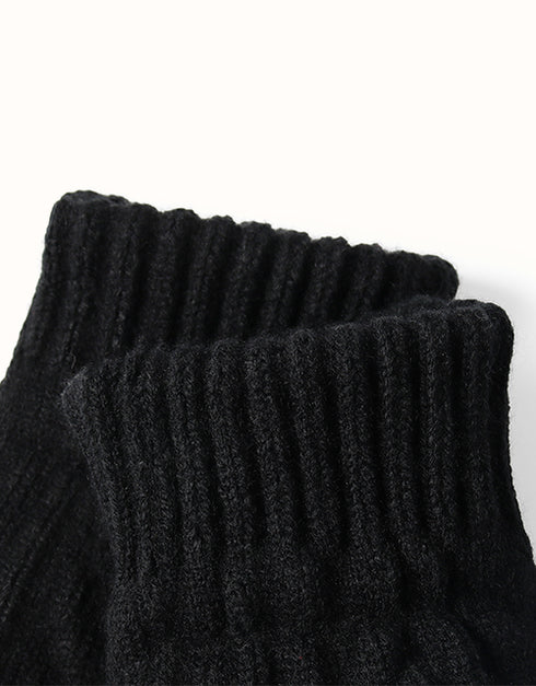 EVERAU® Fingerless Ultra Plush Knit Gloves