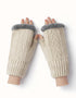EVERAU® Fingerless Ultra Plush Knit Gloves