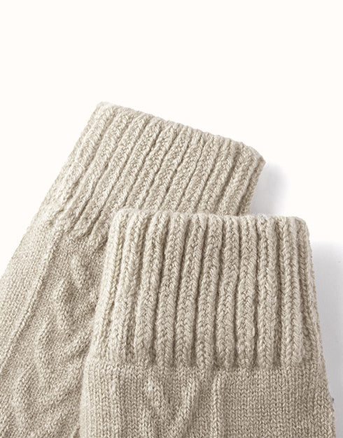 EVERAU® Fingerless Ultra Plush Knit Gloves