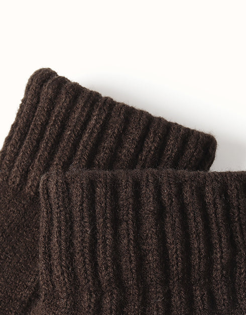 EVERAU® Fingerless Ultra Plush Knit Gloves