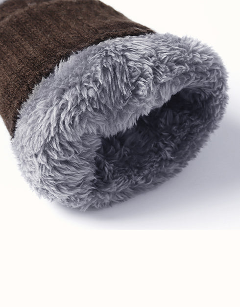 EVERAU® Fingerless Ultra Plush Knit Gloves