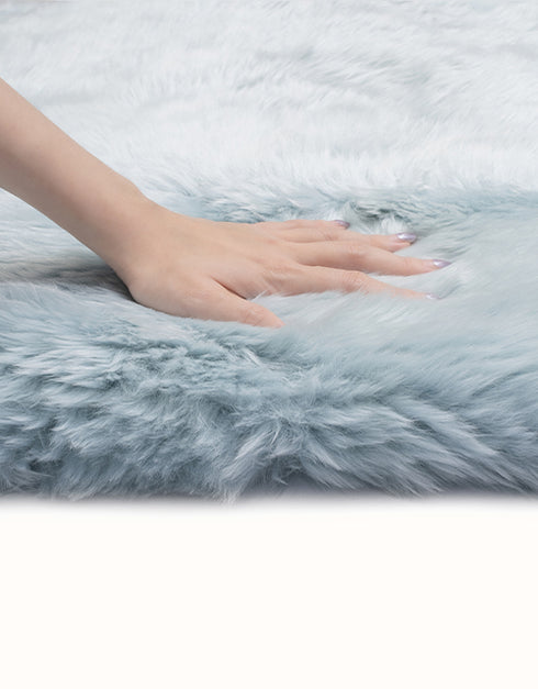 EVERAU® Single Color Long Wool Rugs 105cm