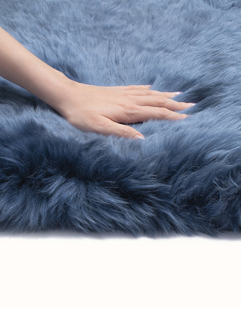 EVERAU® Single Color Long Wool Rugs 105cm