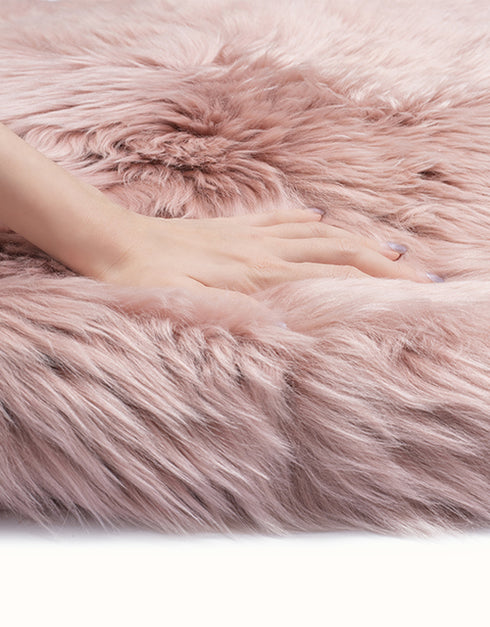 EVERAU® Single Color Long Wool Rugs 105cm