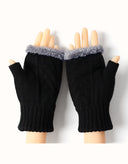 EVERAU® Fingerless Ultra Plush Knit Gloves