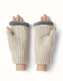 EVERAU® Fingerless Ultra Plush Knit Gloves