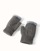 EVERAU® Fingerless Ultra Plush Knit Gloves