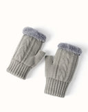 EVERAU® Fingerless Ultra Plush Knit Gloves
