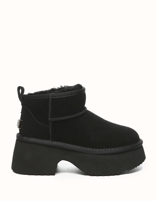 【UGG EXPRESS】EVERAU Sheepskin Ankle Chunky Platform Ariel ugg-boots-everau-ugg-women-