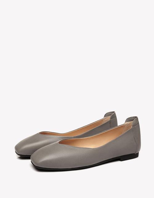 Grey hot sale ballet flats